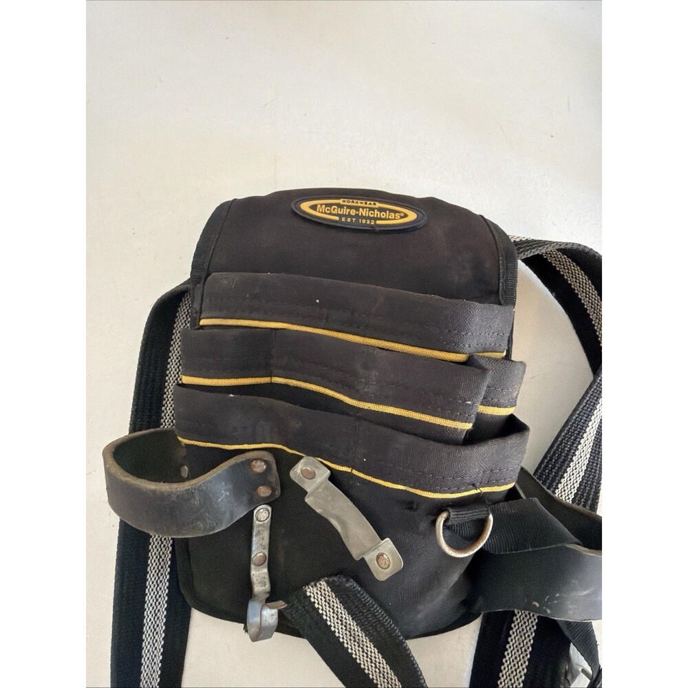 Mcguire-Nicholas Workwear Black Tool Pouch Leather/Canvas